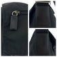 PRADA Shoulder Bag Nylon Black SilverMetal Shoulder Bag pochette Test Triangle With logo Women Used Authentic