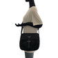PRADA Shoulder Bag Nylon Black SilverMetal Shoulder Bag pochette Test Triangle With logo Women Used Authentic