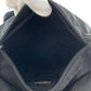 PRADA Shoulder Bag Nylon Black SilverMetal Shoulder Bag pochette Test Triangle With logo Women Used Authentic