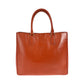 PRADA Shoulder Bag Patent leather Orange GoldMetal Shoulder Bag Handbag 2way Safiano Galleria Women Used Authentic