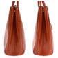 PRADA Shoulder Bag Patent leather Orange GoldMetal Shoulder Bag Handbag 2way Safiano Galleria Women Used Authentic