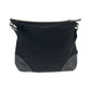 PRADA Shoulder Bag 7 Nylon Black SilverMetal Shoulder Bag pochette Test Triangle With logo Women Used Authentic