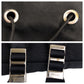 PRADA Backpack Nylon Black SilverMetal Backpack Unisex Test Triangle With logo Women Used Authentic