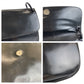 PRADA Shoulder Bag Leather, Plastic black Plastic Chain Shoulder Bag Logo embossed Women Used Authentic