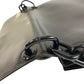 PRADA Shoulder Bag Leather, Plastic black Plastic Chain Shoulder Bag Logo embossed Women Used Authentic