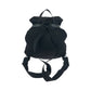 PRADA Backpack Nylon Black SilverMetal Backpack Backpack Test Triangle With logo Women Used Authentic
