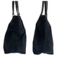 PRADA Tote Bag Nylon, Leather Black SilverMetal Tote Bag Shoulder Bag Test Triangle With logo Women Used Authentic