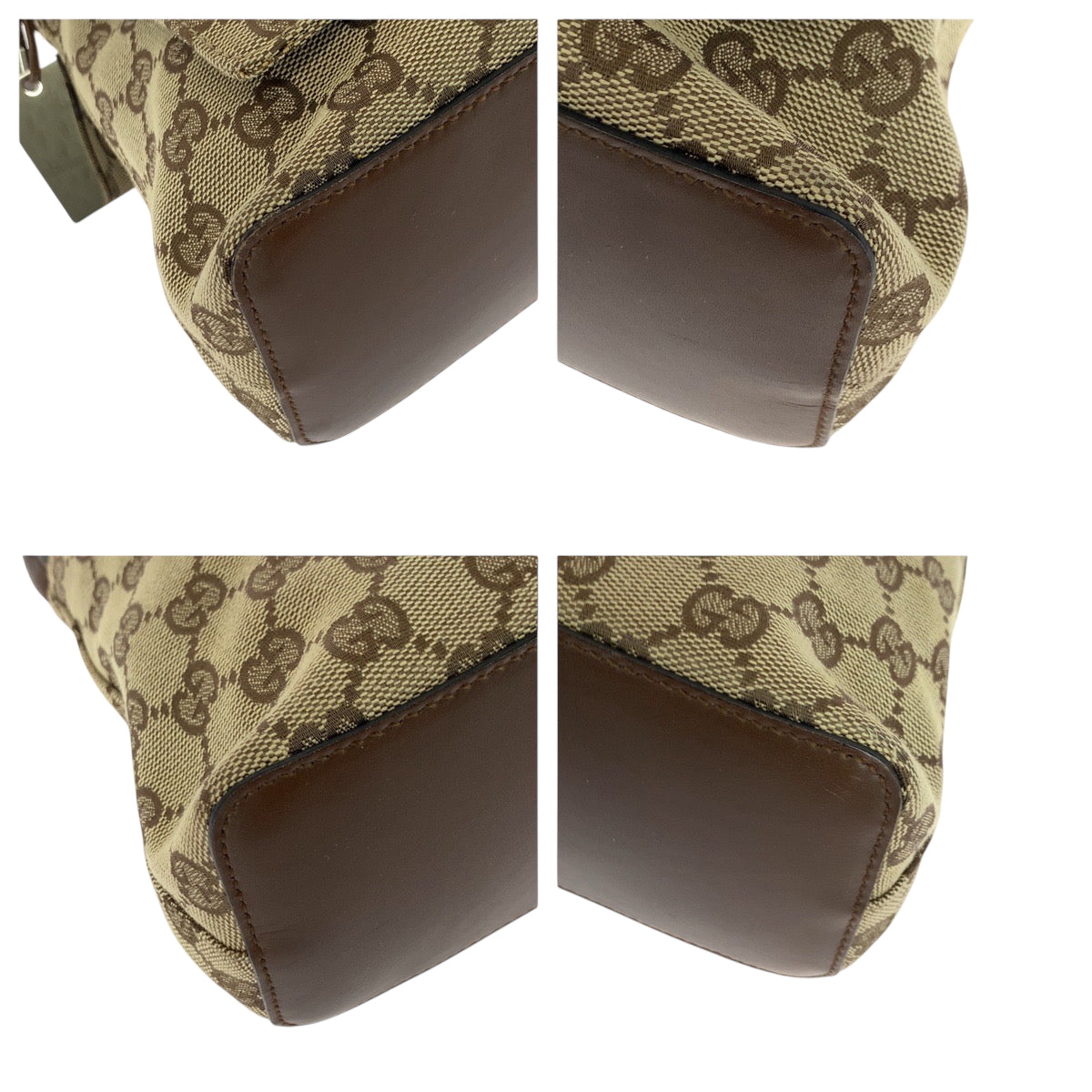 GUCCI Shoulder Bag 90646 GG canvas Beige Brown SilverMetal Shoulder Bag Shoulder Bag Women Used Authentic