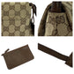 GUCCI Shoulder Bag 90646 GG canvas Beige Brown SilverMetal Shoulder Bag Shoulder Bag Women Used Authentic