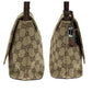GUCCI Shoulder Bag 90646 GG canvas Beige Brown SilverMetal Shoulder Bag Shoulder Bag Women Used Authentic