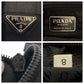 PRADA Shoulder Bag Nylon, Leather Black Silver Metal Shoulder Bag pochette Test Triangle With logo Women Used Authentic