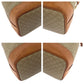 CELINE Shoulder Bag PVC Beige Brown Gold Metal Macadam