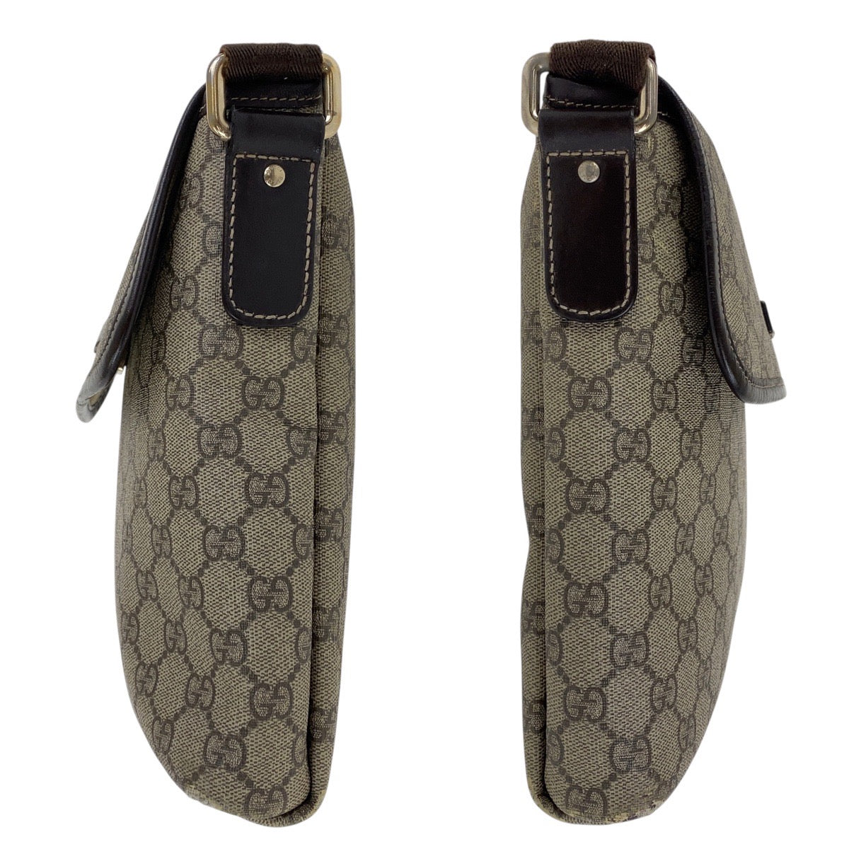 GUCCI Shoulder Bag 223666 GG Supreme Canvas Beige brown Crossbody Shoulder Bag Unisex Women Used Authentic