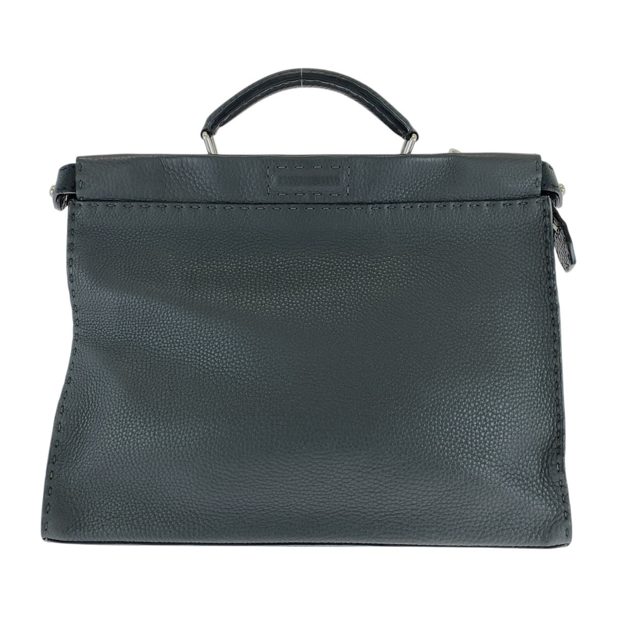 FENDI Business bag 7VA406 leather gray Business bag briefcase Celeria Peekaboo mens Used Authentic