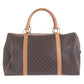 CELINE Handbag M14 PVC Brown Handbag Boston Duffel bag Macadam Women Used Authentic