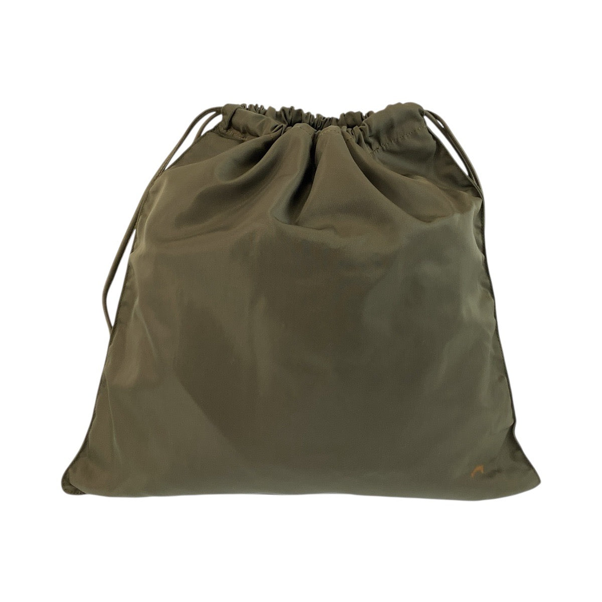 PRADA Shoulder Bag Nylon khaki Shoulder Bag Drawstring Bag Test Women Used Authentic