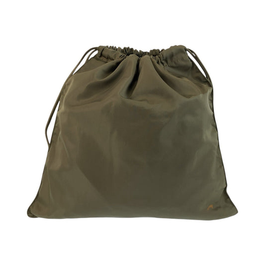 PRADA Shoulder Bag Nylon khaki Shoulder Bag Drawstring Bag Test Women Used Authentic