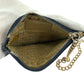 CHANEL Coin case denim Denim Blue Gold Metal Coin case with chain and coin pocket Sparkling denim COCO Mark Women Used Authentic