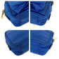 PRADA Shoulder Bag Nylon Blue GoldMetal Shoulder Bag pochette Test ribbon Women Used Authentic