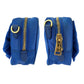 PRADA Shoulder Bag Nylon Blue GoldMetal Shoulder Bag pochette Test ribbon Women Used Authentic