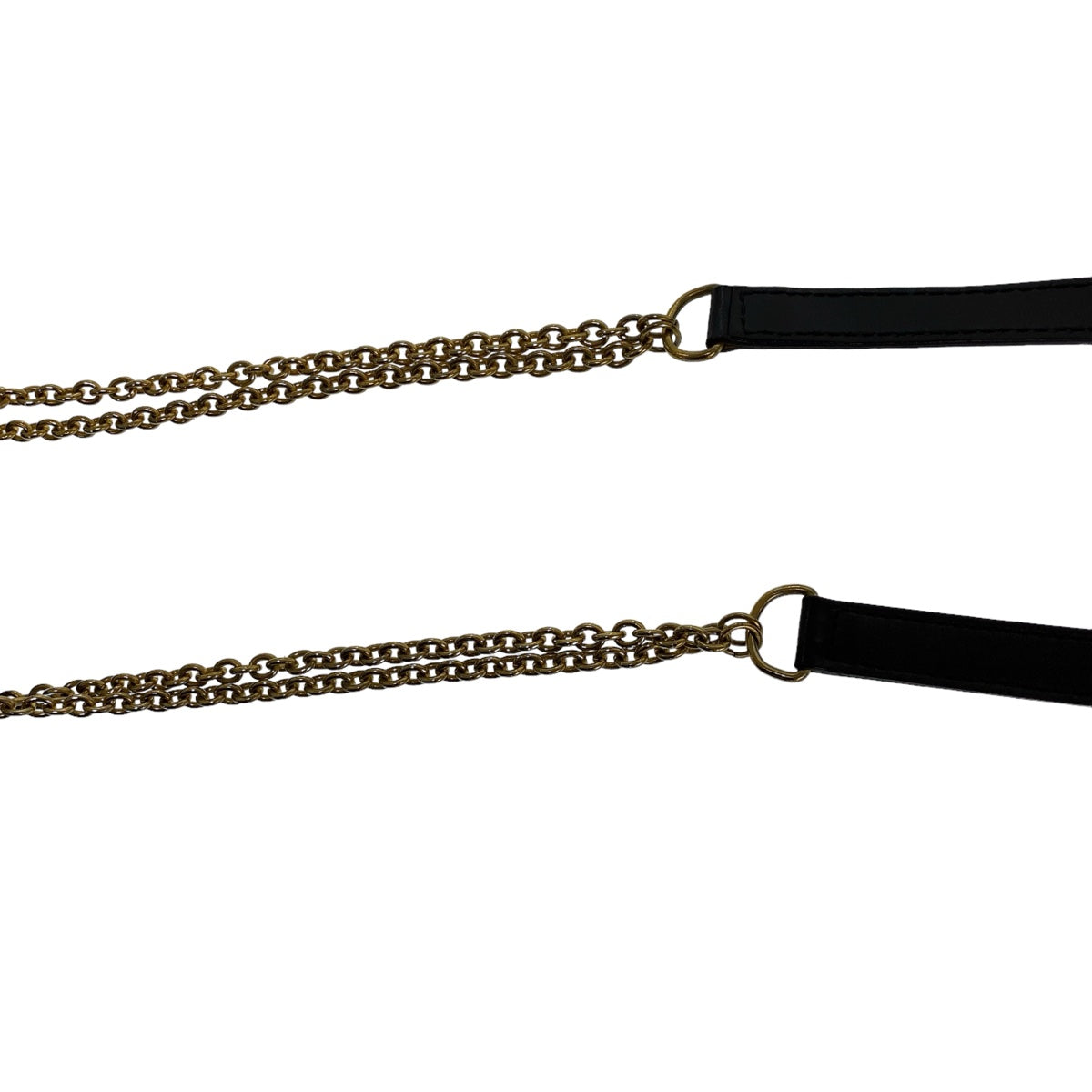 CELINE Shoulder Bag leather Black GoldMetal Triomphe