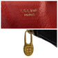 CELINE Shoulder Bag leather Black GoldMetal Triomphe