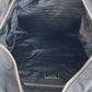 PRADA Tote Bag BN1105 Nylon Black SilverMetal Tote Bag Shoulder Bag 2way Test Logo embossed Women Used Authentic