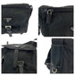 PRADA Shoulder Bag BT8994 Nylon Black SilverMetal Shoulder Bag pochette Test Triangle With logo mens(Unisex) Used Authentic
