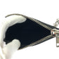 BALENCIAGA Coin case 655594 leather Black Silver Metal Chained Coin Case Fragment Case Card Case logo mens(Unisex) Used Authentic
