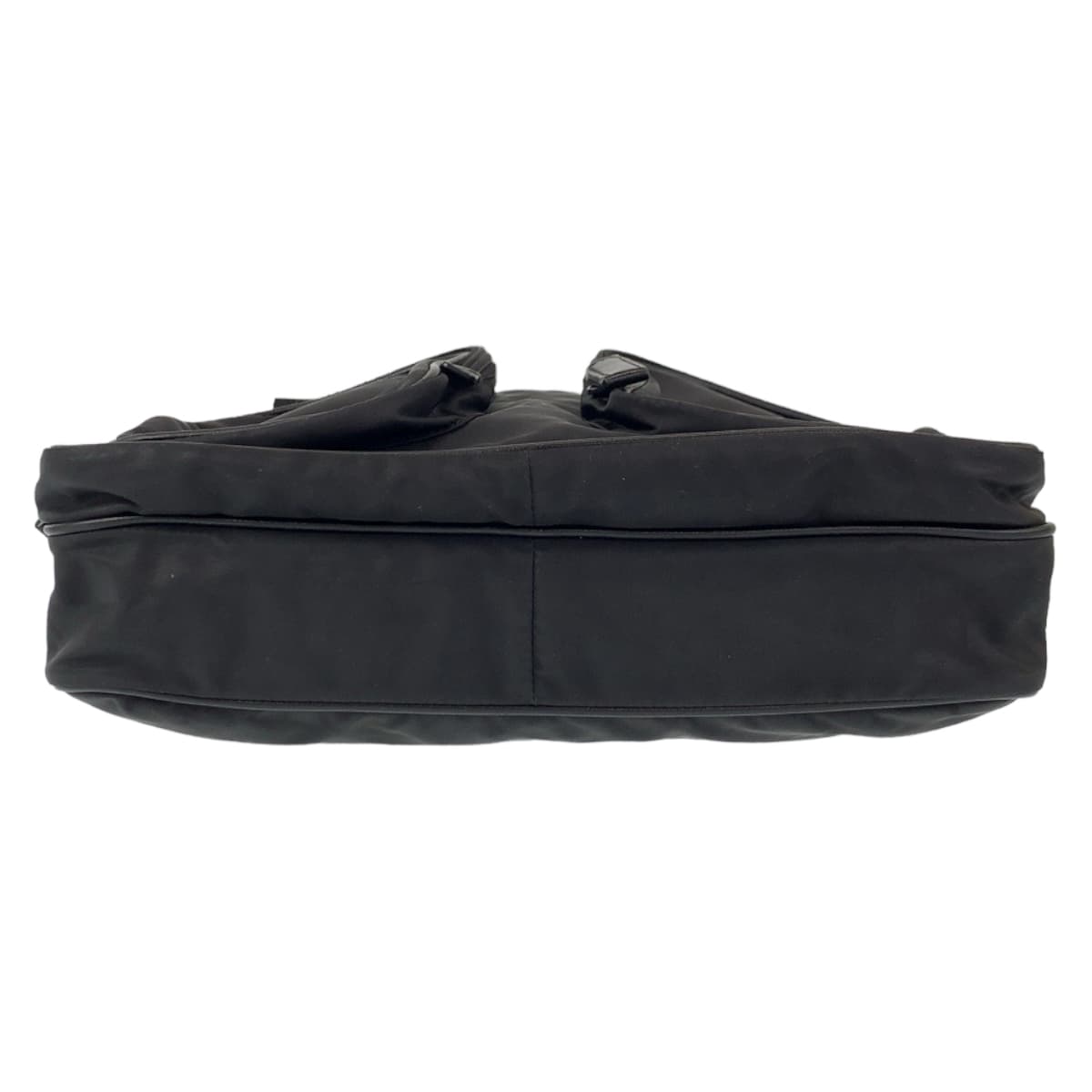 PRADA Shoulder Bag Nylon Black SilverMetal Shoulder Bag Messenger bag Test Triangular logo mens(Unisex) Used Authentic