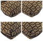 FENDI Shoulder Bag canvas Brown Silver Metal Shoulder Bag pochette Zucchino Kamsepochet Women Used Authentic