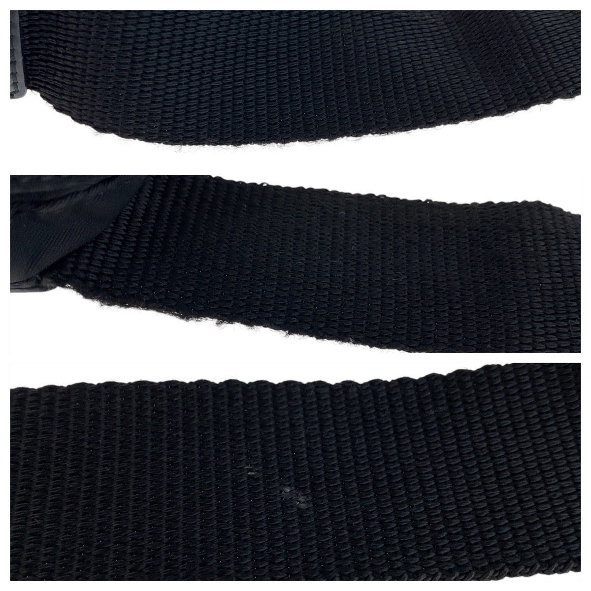 PRADA Shoulder Bag Nylon, Leather Black SilverMetal Shoulder Bag Messenger bag Test Triangle With logo mens Used Authentic