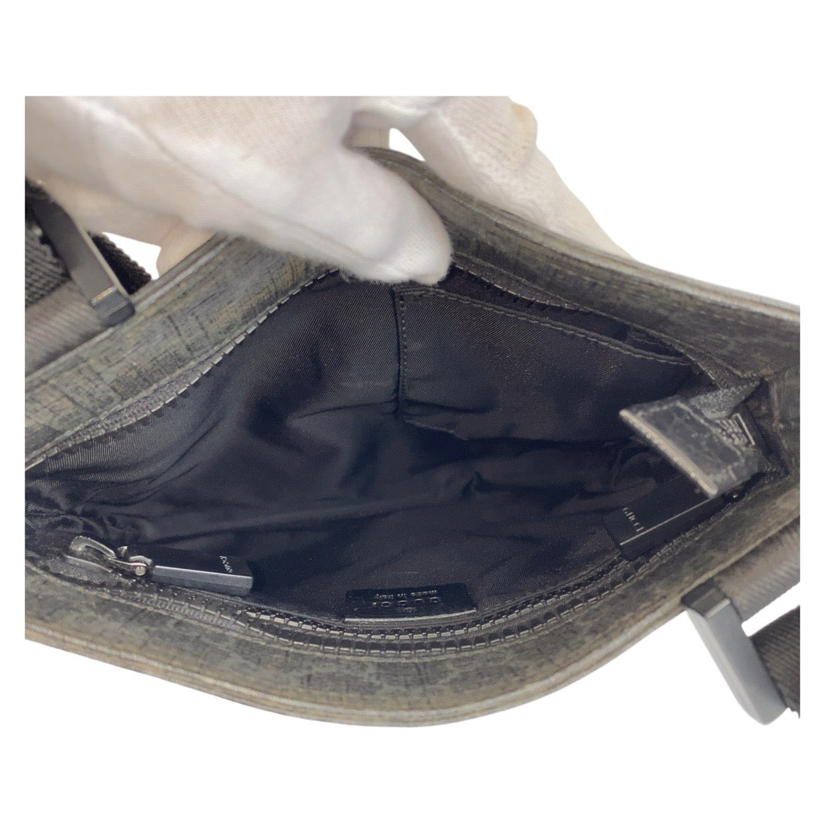 GUCCI Shoulder Bag 162905 GG Supreme Canvas Black black Shoulder Bag Pochette Unisex Women(Unisex) Used Authentic