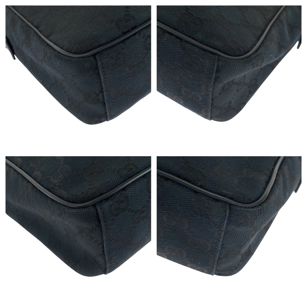 GUCCI Shoulder Bag GG canvas black