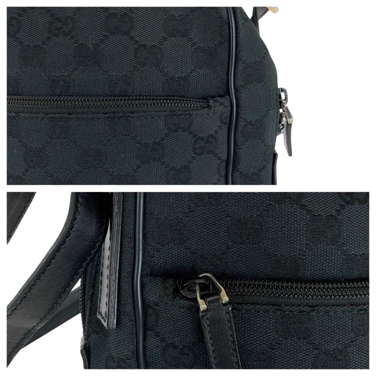 GUCCI Shoulder Bag GG canvas black