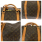LOUIS VUITTON Boston Duffel bag M41422 PVC Brown Gold Metal Boston Duffel bag Handbag Monogram Keepall 60 Women Used Authentic