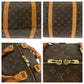 LOUIS VUITTON Boston Duffel bag M41422 PVC Brown Gold Metal Boston Duffel bag Handbag Monogram Keepall 60 Women Used Authentic