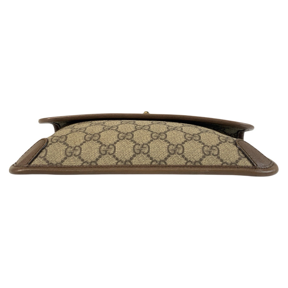 GUCCI Sling bag 493930 GG Supreme canvas, leather Beige Brown Gold Metal Sling bag Waist bag Sherry Line Neo Vintage mens Used Authentic