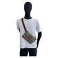 GUCCI Sling bag 493930 GG Supreme canvas, leather Beige Brown Gold Metal Sling bag Waist bag Sherry Line Neo Vintage mens Used Authentic