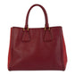 PRADA Tote Bag leather Red Gold Metal Tote Bag Handbag Shoulder Bag 2way Safiano Women Used Authentic