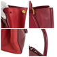 PRADA Tote Bag leather Red Gold Metal Tote Bag Handbag Shoulder Bag 2way Safiano Women Used Authentic