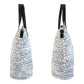 PRADA Tote Bag Nylon, Leather White blue black Tote Bag Shoulder Bag 2way Women Used Authentic