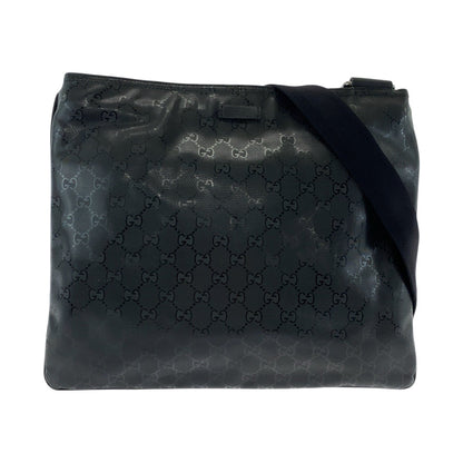 GUCCI Shoulder Bag 201446 PVC Black black Shoulder Bag Messenger Bag Unisex GG implementation mens Used Authentic