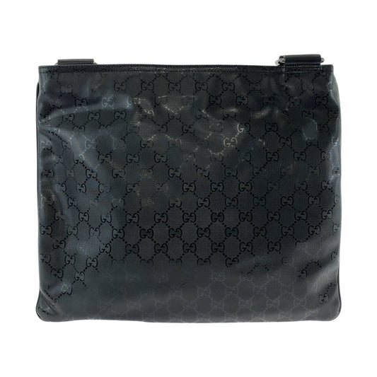 GUCCI Shoulder Bag 201446 PVC Black black Shoulder Bag Messenger Bag Unisex GG implementation mens Used Authentic