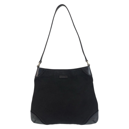 GUCCI Shoulder Bag 257296 Canvas, Leather black Women Used Authentic