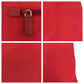 PRADA Shoulder Bag Nylon Red Silver Metal Crossbody Shoulder Bag Test Triangle With logo Women Used Authentic