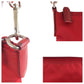 PRADA Shoulder Bag Nylon Red Silver Metal Crossbody Shoulder Bag Test Triangle With logo Women Used Authentic