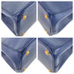 PRADA Handbag BN1786 leather Blue GoldMetal Handbag Tote Bag Safiano Galleria TriangleWith logo Women Used Authentic