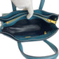 PRADA Tote Bag leather green 2way Tote Bag Safiano Triangle With logo Women Used Authentic