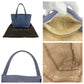 GUCCI Tote Bag 388561 leather Blue GoldMetal Tote Bag Shoulder Bag Interlocking Women Used Authentic